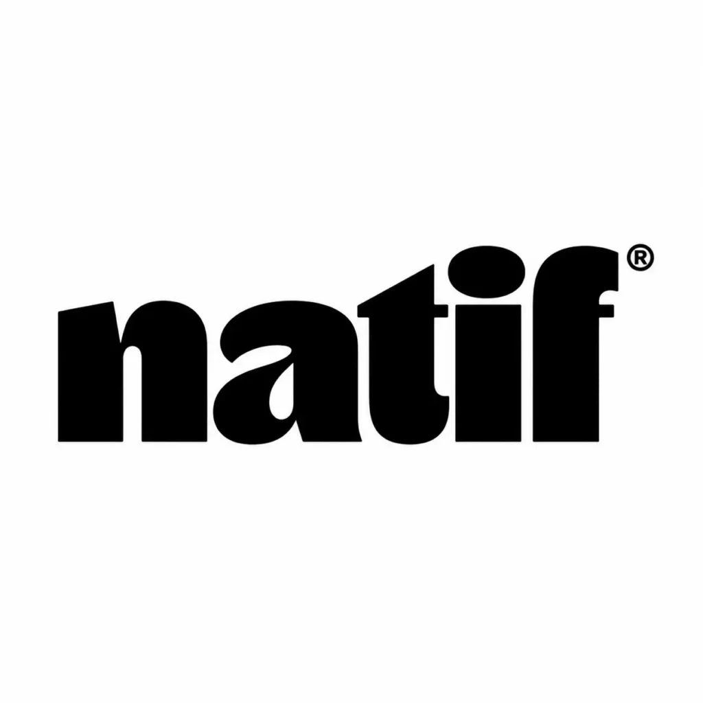 natif logo noir et blanc